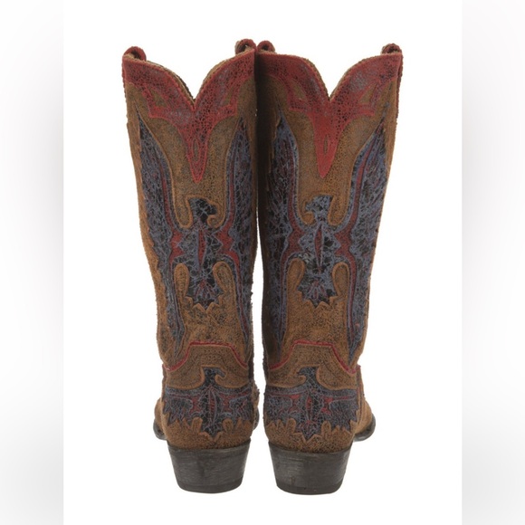 OLD GRINGO COWGIRL BOOTS Eagle design with a touch of Americana RTL $725 EUC 11 - Picture 3 of 6